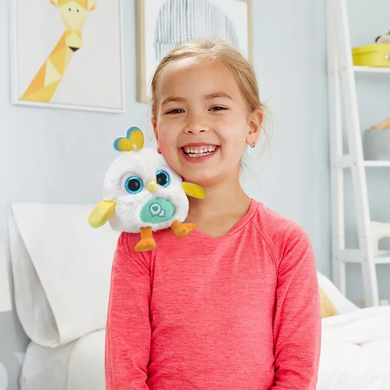 Knuffel VTech Lolibirds Oscar — interactieve pluchen vogel met geluiden en lichtfuncties