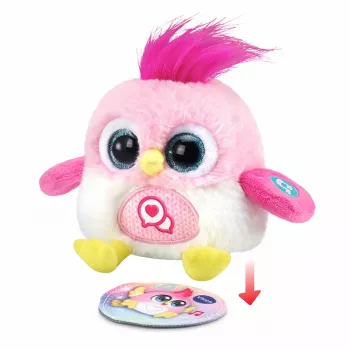 Interactieve pratende pluchen vogel VTech Lolibirds Momo — educatief speelgoed op batterijen