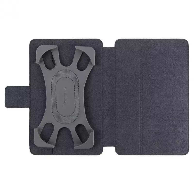 Targus SafeFit Rotating Universal THZ643GL flipcase voor tablets van 7–8 inch, polyurethaan, magnetische sluiting, zwart