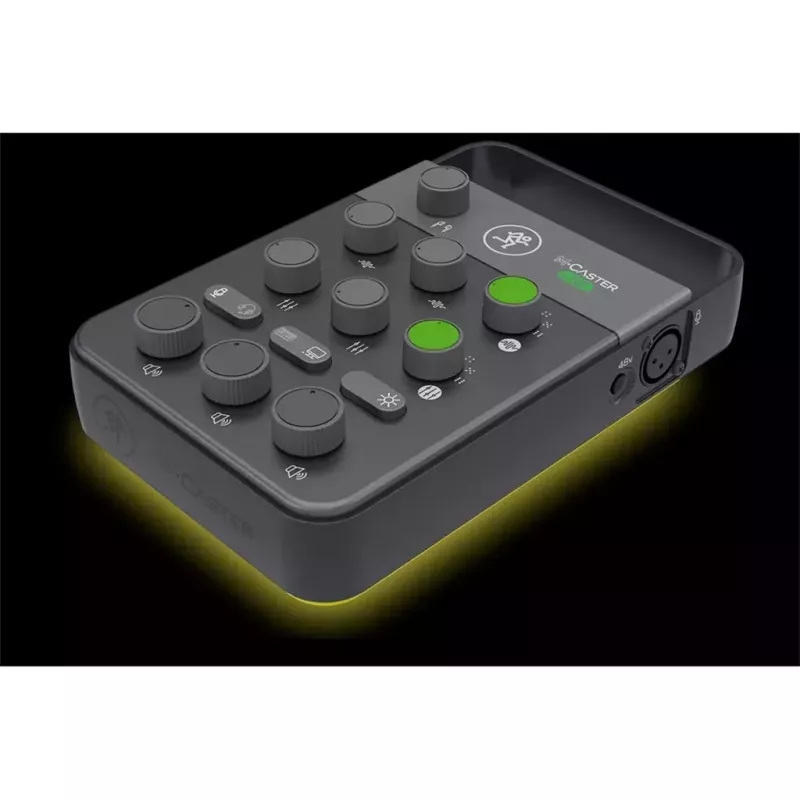 Mackie M-Caster Live livestream-interface, zwart