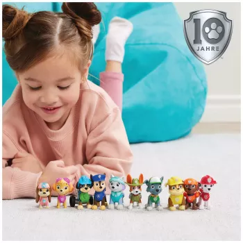PAW Patrol, 10e jubileum, All Paws On Deck speelfiguren cadeauverpakking met 10 verzamelactiefiguren, kinderspeelgoed voor kinderen vanaf 3 jaar