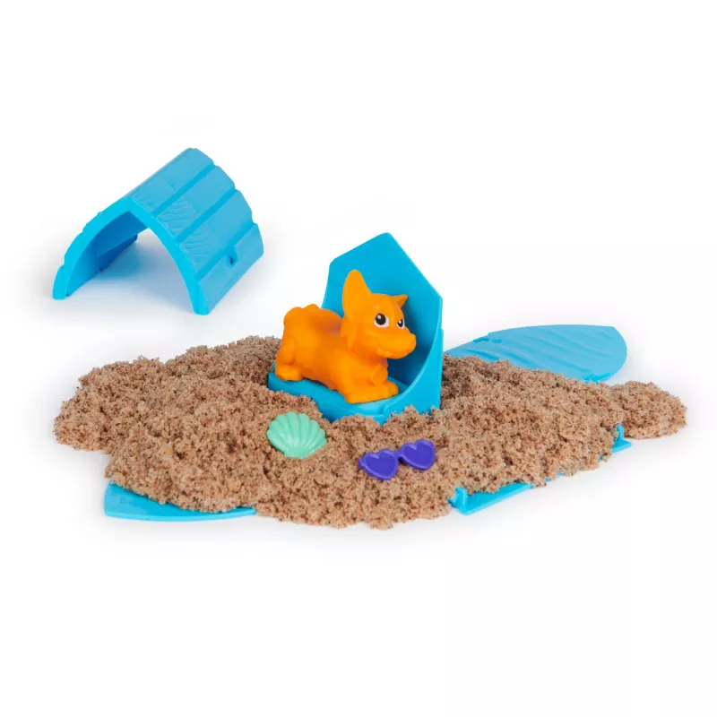 Kinderen Kinetic Sand set Spinmaster Kinetic Sand Doggie Dig met vorm, veelkleurig, vanaf 5 jaar