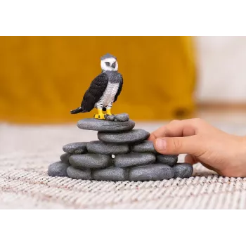 schleich WILD LIFE harpij, 3 jaar, bos, wilde dieren / avontuurspeelgoed, zwart, wit, geel, kunststof
