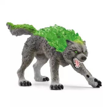 Figuur Schleich ELDRADOR CREATURES granietwolf model 70153, leeftijd 7+, groen/grijs