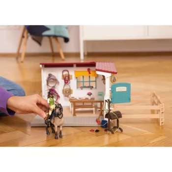 schleich HORSE CLUB zadelkamer-uitbreiding, paardenstal, paarden, 5 jaar, veelkleurig, kunststof