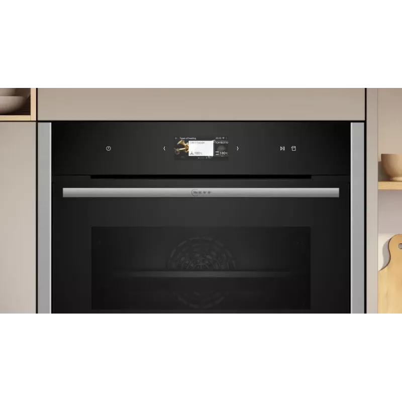 Neff C24FS31N0 stoomoven medium zwart, roestvrijstaal touch