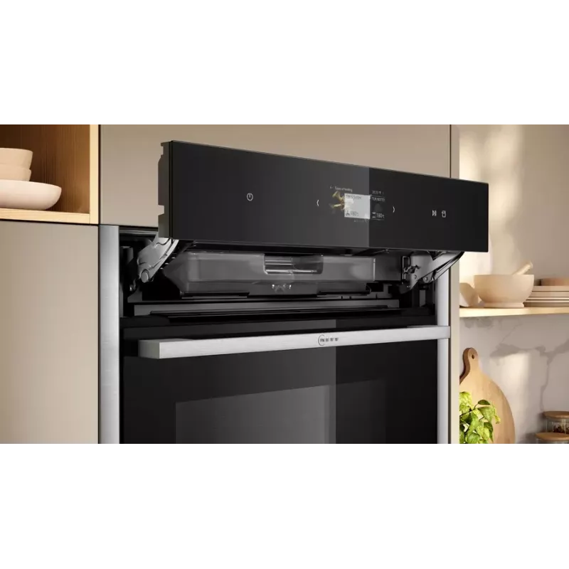 Neff C24FS31N0 stoomoven medium zwart, roestvrijstaal touch