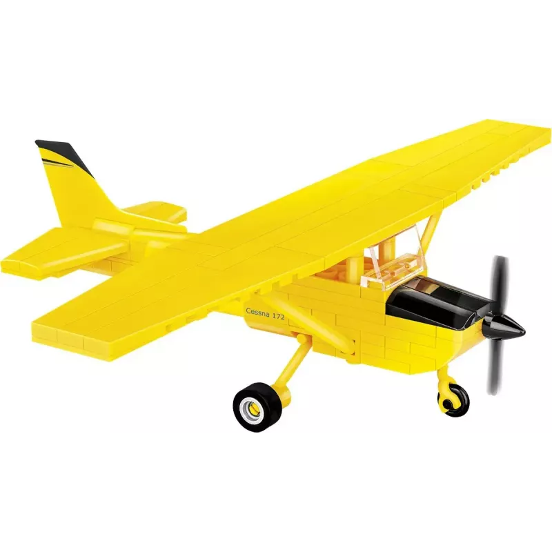 Constructiespeelgoed Cobi Cessna 172 Skyhawk geel model 26621 – schaalmodel bouwset