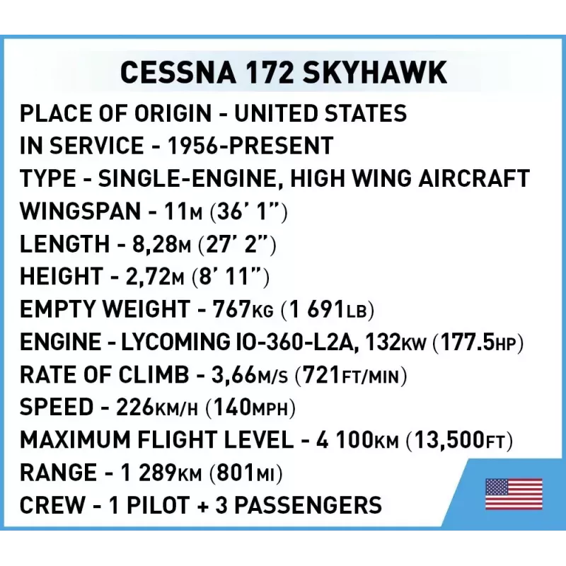 Constructiespeelgoed Cobi Cessna 172 Skyhawk geel model 26621 – schaalmodel bouwset