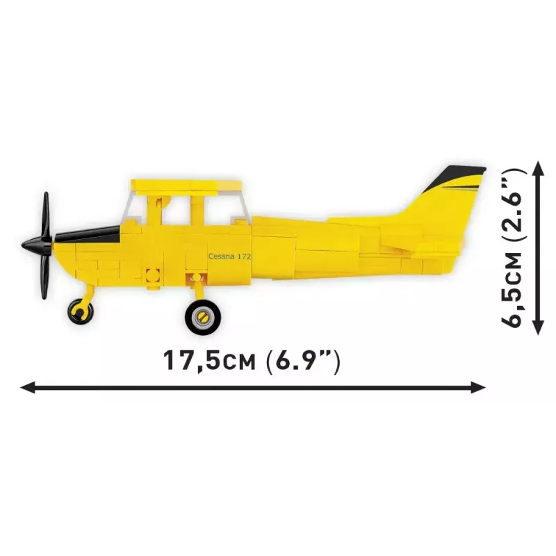 Constructiespeelgoed Cobi Cessna 172 Skyhawk geel model 26621 – schaalmodel bouwset