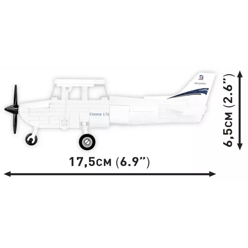 Constructiespeelgoed Cobi Cessna 172 Skyhawk wit bouwset