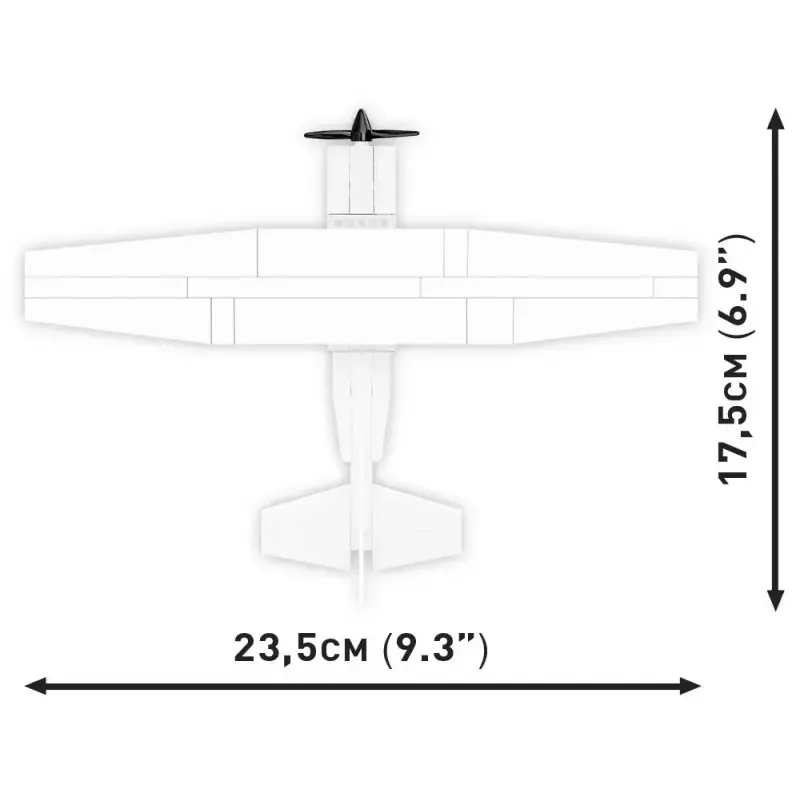 Constructiespeelgoed Cobi Cessna 172 Skyhawk wit bouwset