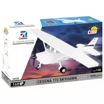 Constructiespeelgoed Cobi Cessna 172 Skyhawk wit bouwset