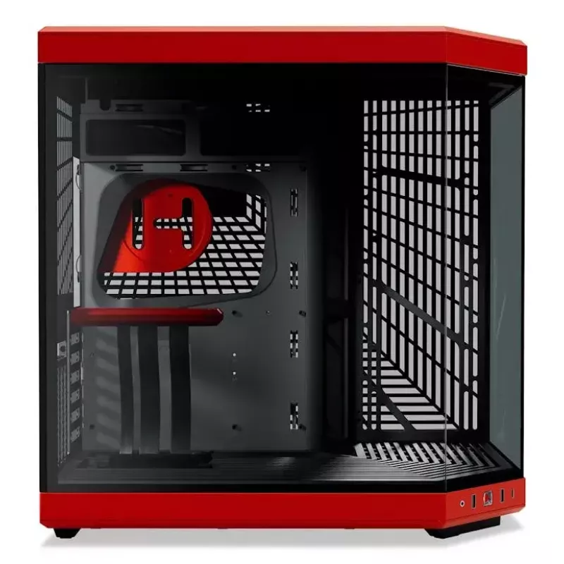 PC-behuizing HYTE Y70 midi tower zwart, rood