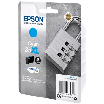 Cartridge Epson Padlock singlepack cyaan 35XL DURABrite Ultra Ink