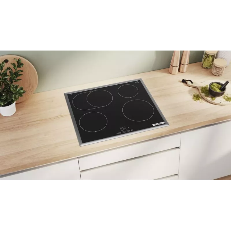 Bosch Serie 4 PIF64RBB5E inductiekookplaat zwart inbouw 60 cm zone-inductiekookplaat 4 zone(n)