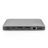 DIGITUS dockingstation USB-C – 2x USB Type-C / 2x USB 3.0 10 Gbit/s / USB 3.0 5 Gbit/s / 2x DP / GbE / Micro-SD / SD / 3,5 mm – 60 W USB Power Delivery