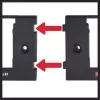 Accu-wandhouder Einhell PXC Zwart Compatibel met Power X-Change-accu's