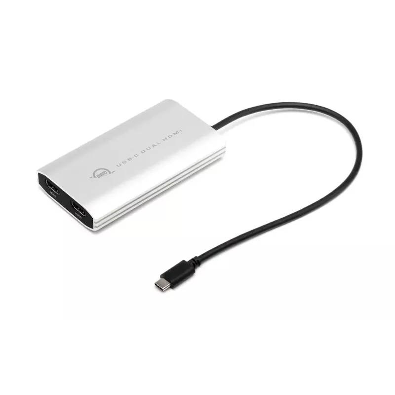 USB-grafische adapter OWC CADPDL2HDMI 3840 x 2160 pixel zilver