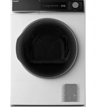 Sharp KD-NHH8S8GW3 wasdroger vrijstaand frontlader 8 kg wit