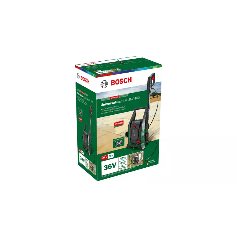 Hogedrukreiniger Bosch UniversalAquatak 36V-100 — 100 bar, 36V accu-aangedreven