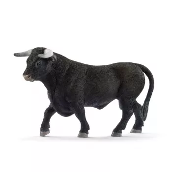 schleich FARM WORLD zwarte stier, 3 jaar, boerderij, boerderijdieren / boerderijspeelgoed, veelkleurig, kunststof, 1 stuk