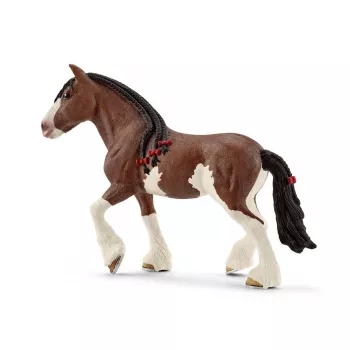 schleich FARM WORLD Clydesdale-merrie, 3 jaar, boerderijdieren / boerderijspeelgoed, paarden, veelkleurig, kunststof, 1 stuk