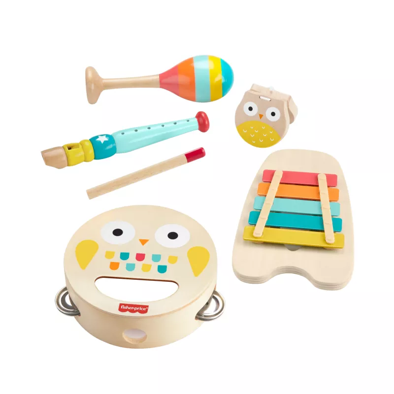 Mattel muziekspeelset met houten instrumenten voor peuters