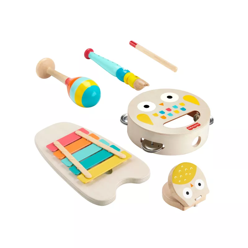 Mattel muziekspeelset met houten instrumenten voor peuters