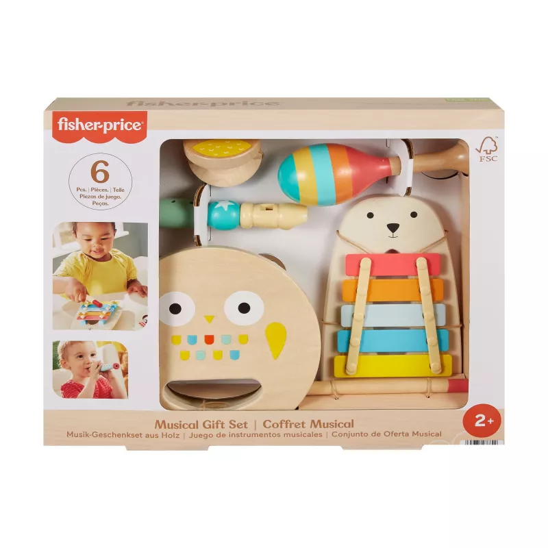 Mattel muziekspeelset met houten instrumenten voor peuters