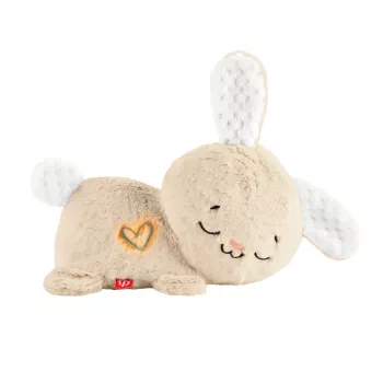 Fisher-Price Soothe & Settle Bunny pluchen babyspeelgoed & aanpasbaar geluidsapparaat met beweging