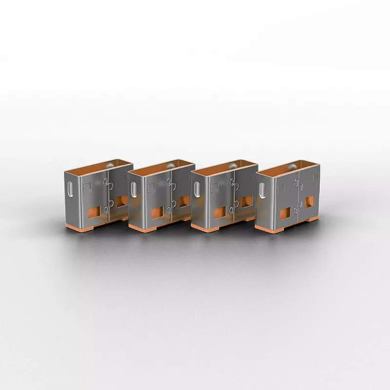 Portblocker Lindy USB-portblokkering verpakking met 4 stuks kleurcode oranje