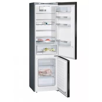 Siemens iQ500 KG39E8XBA koel-vriescombinatie vrijstaand 343 L zwart, roestvrijstaal