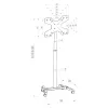 Signage display-houder Hagor 1983 139,7 cm (55 inch) zwart