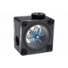 Alphacool Eisfluegel Doorstroomindicator G1/4, vierkant, acetal, Zwart