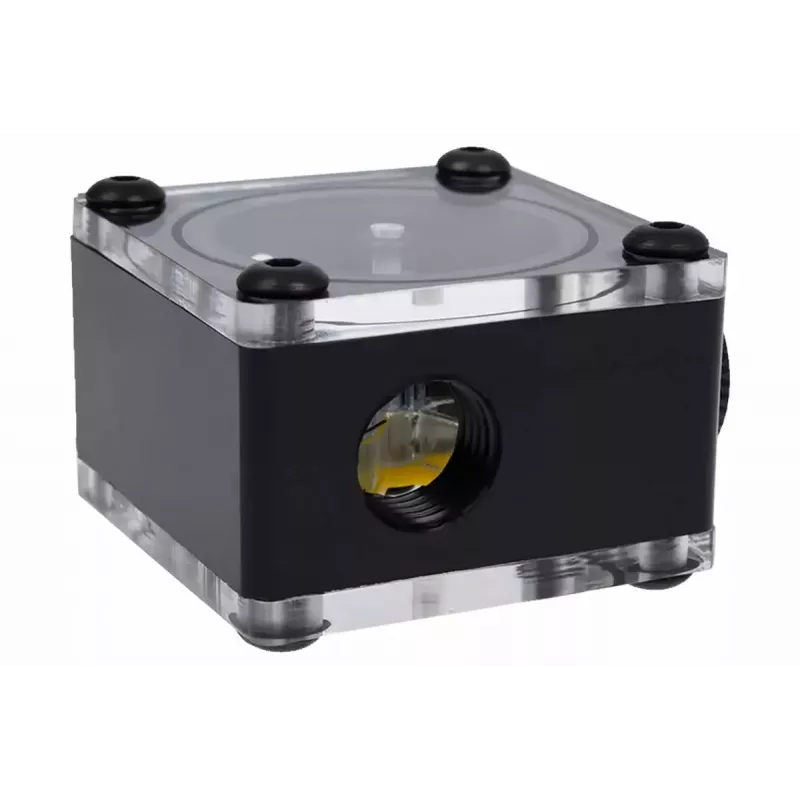 Alphacool Eisfluegel Doorstroomindicator G1/4, vierkant, acetal, Zwart