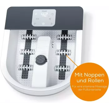 Voetbubbelbad Beurer FB 60 – elektrisch voetbad, wit/grijs