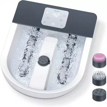 Voetbubbelbad Beurer FB 60 – elektrisch voetbad, wit/grijs