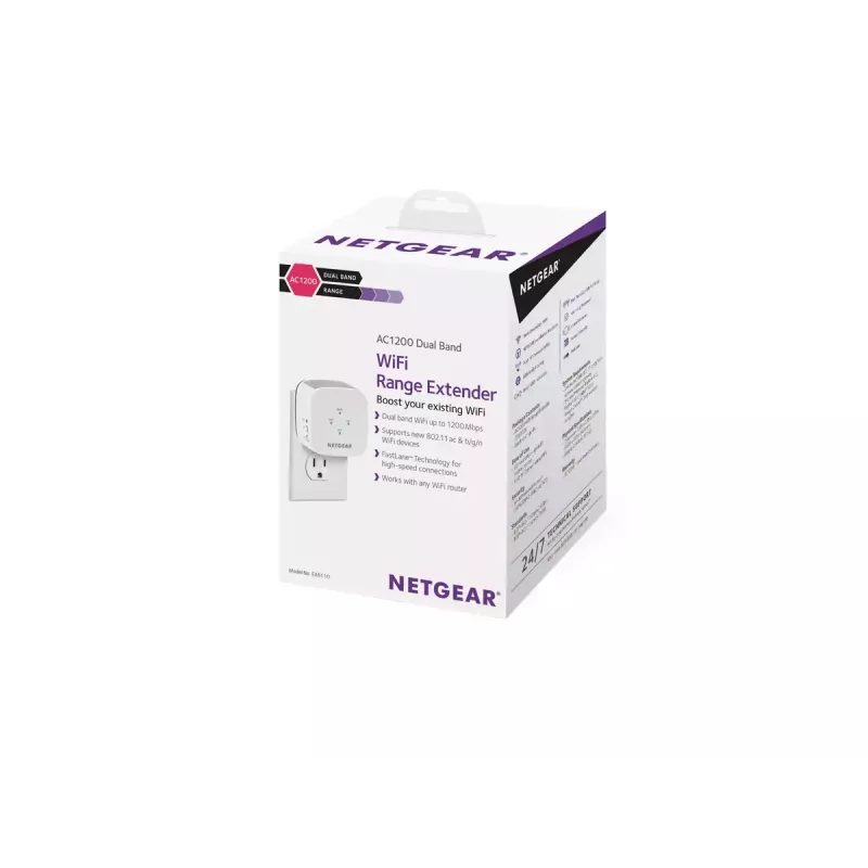 NETGEAR EX6110 netwerkzender & -ontvanger wit 10, 100, 300 Mbit/s