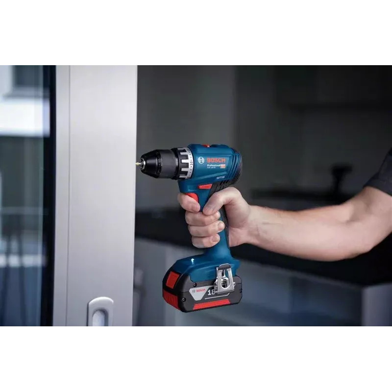Bosch GSR 18V-45 1900 tpm 900 g zwart, blauw, rood