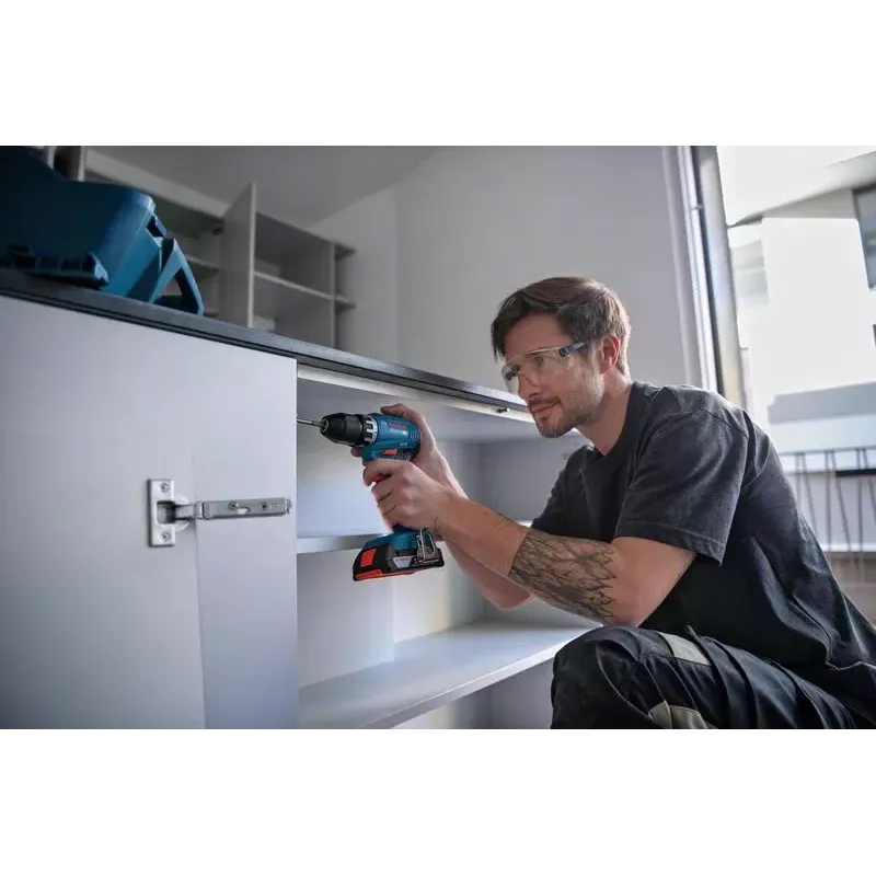 Bosch GSR 18V-45 1900 tpm 900 g zwart, blauw, rood