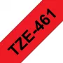 Lamineerband Brother TZe461 36 mm zwart op rood