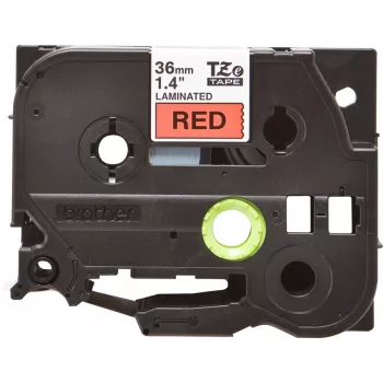 Lamineerband Brother TZe461 36 mm zwart op rood