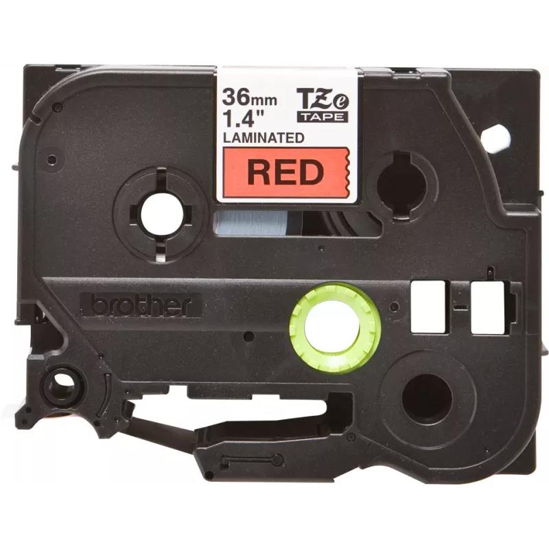 Lamineerband Brother TZe461 36 mm zwart op rood