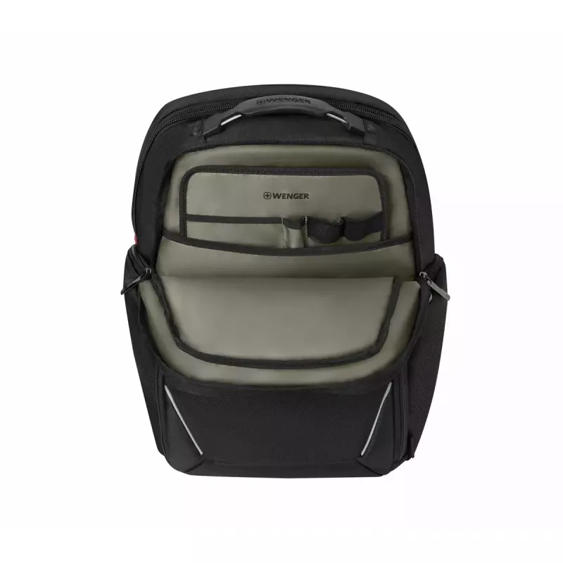 Casual rugzak Wenger SwissGear Meteor zwart polyester PVC rPET