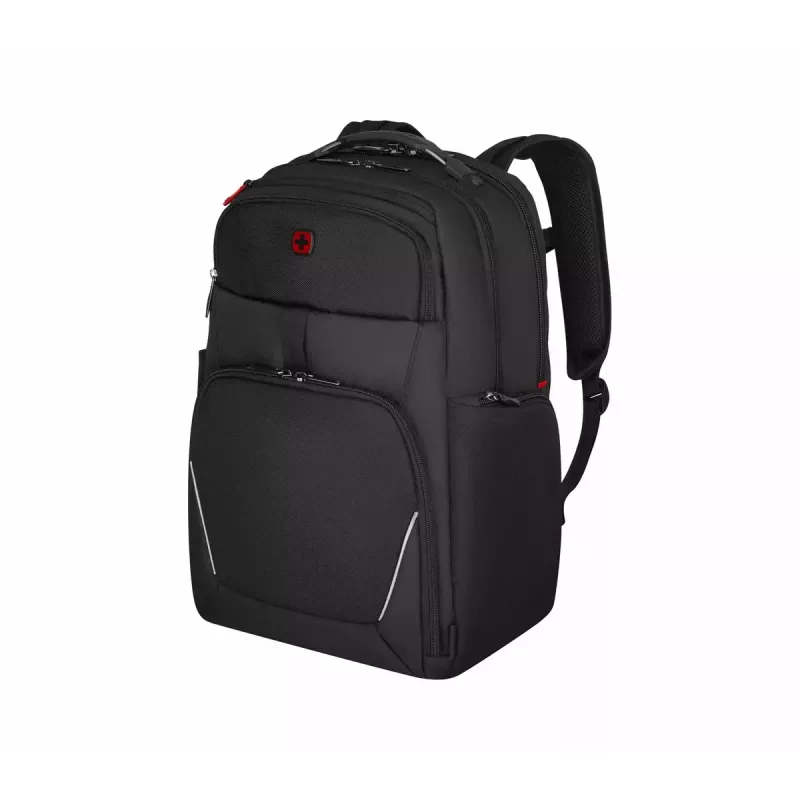 Casual rugzak Wenger SwissGear Meteor zwart polyester PVC rPET