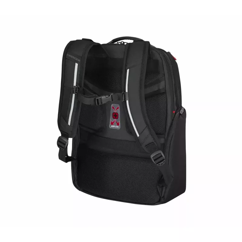 Casual rugzak Wenger SwissGear Meteor zwart polyester PVC rPET