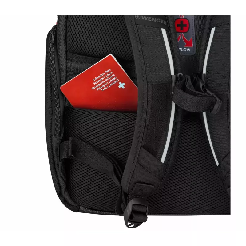 Casual rugzak Wenger SwissGear Meteor zwart polyester PVC rPET