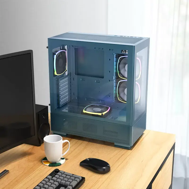 PC-behuizing Montech SKY TWO midi tower blauw