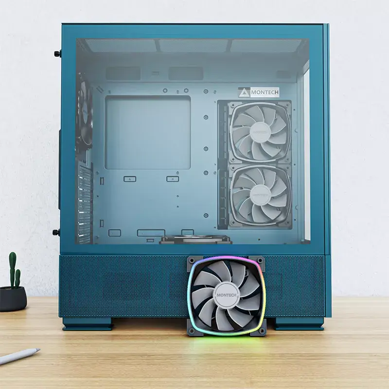 PC-behuizing Montech SKY TWO midi tower blauw